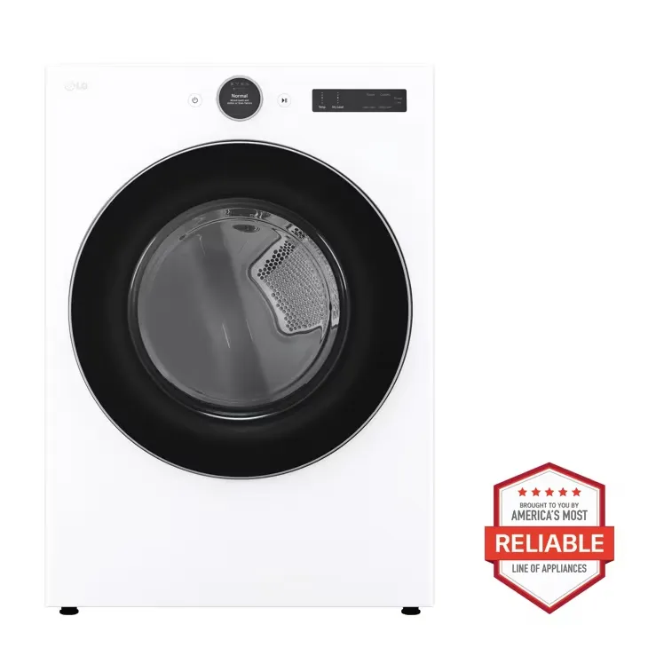 [31 - DLEX5500W] 7.4 cu. ft. Smart Front Load Electric Dryer