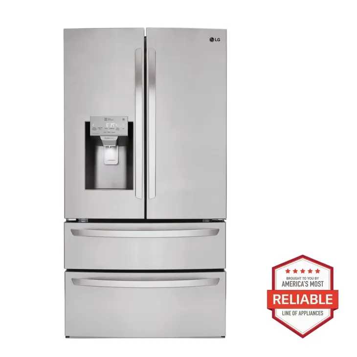 [51 - LMXS28626S] 28 cu. ft. Smart Standard-Depth 4-Door French Door Refrigerator