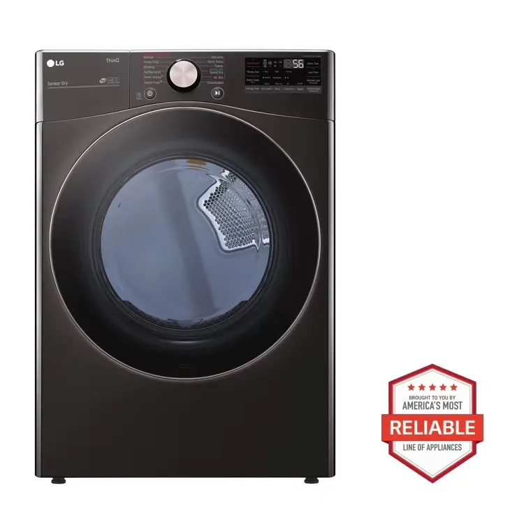 [62 - DLGX4001B] 7.4 cu. ft. Smart Front Load Gas Dryer