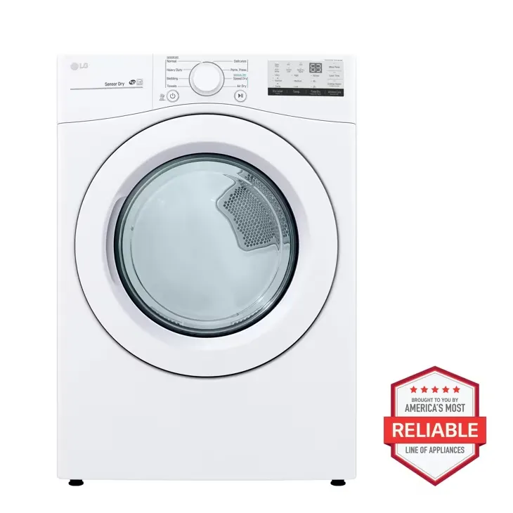 [80 - DLG3401W] 7.3 cu. ft. Smart Gas Dryer