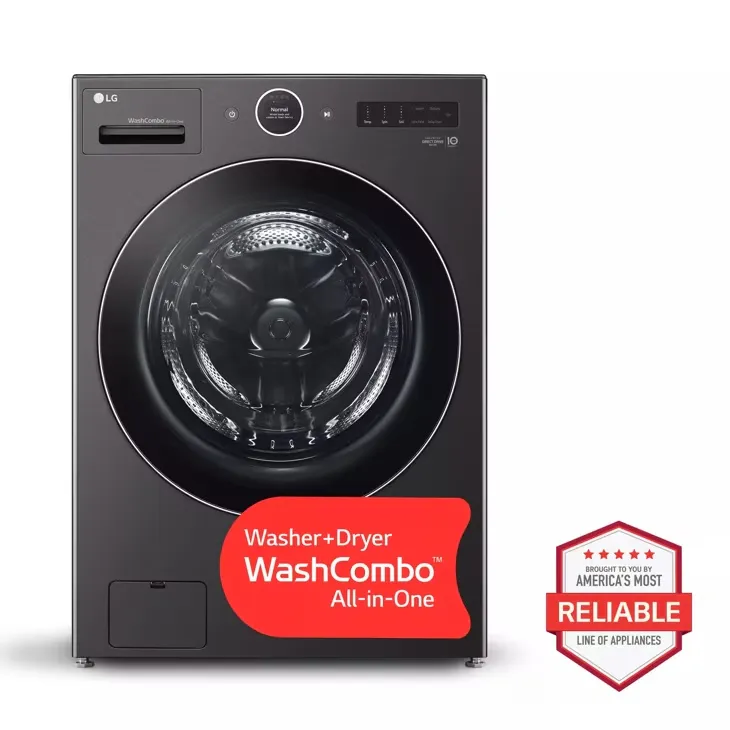 [118 - WM6998HBA] Ventless Washer/Dryer Combo LG WashCombo™ All-in-One 5.0 cu. ft. Mega Capacity