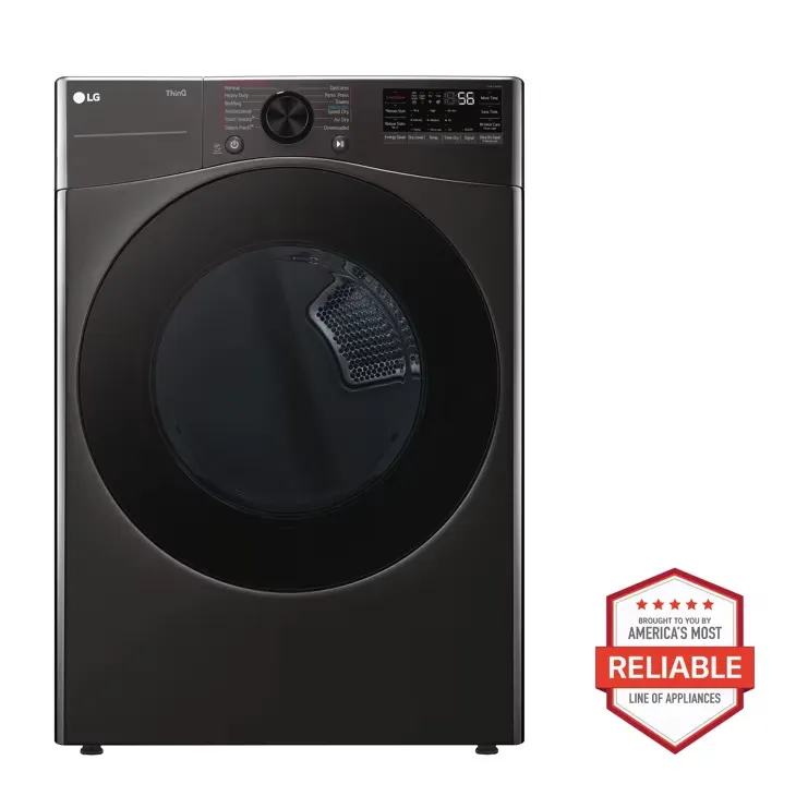 [132 - DLEX4080B] 7.4 cu. ft. Smart Front Load Electric Dryer